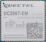 Verificação do IMEI QUECTEL UC200T-EM em imei.info