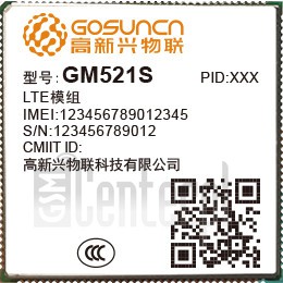 Verificación del IMEI  GOSUNCN GM521S en imei.info