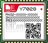Vérification de l'IMEI SIMCOM Y7028 sur imei.info