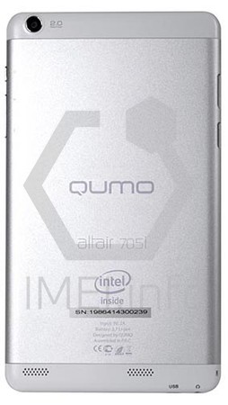 Vérification de l'IMEI QUMO Altair 705i sur imei.info