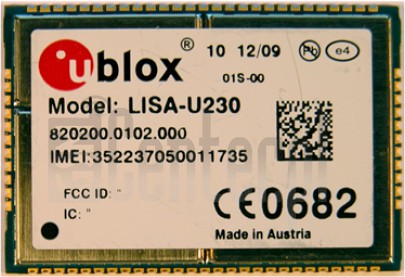 Kontrola IMEI U-BLOX AG Lisa-U230 na imei.info
