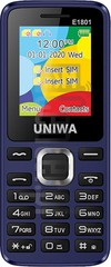 ตรวจสอบ IMEI UNIWA E1801 บน imei.info