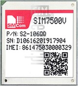 Verificação do IMEI SIMCOM SIM7500V em imei.info