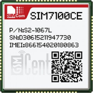Vérification de l'IMEI SIMCOM SIM7100CE sur imei.info