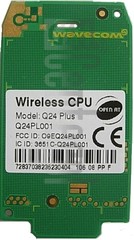 IMEI Check WAVECOM WIRELESS CPU Q24PL001 on imei.info