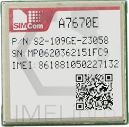 Проверка IMEI SIMCOM A7670E на imei.info