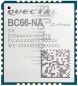 Verificação do IMEI QUECTEL BC66-NA em imei.info