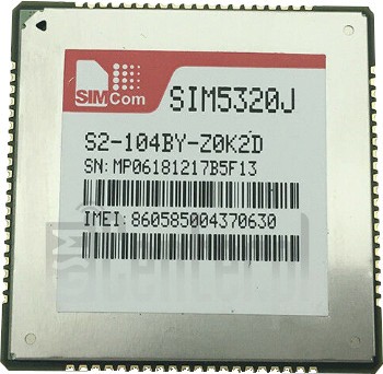 Controllo IMEI SIMCOM SIM5320J su imei.info