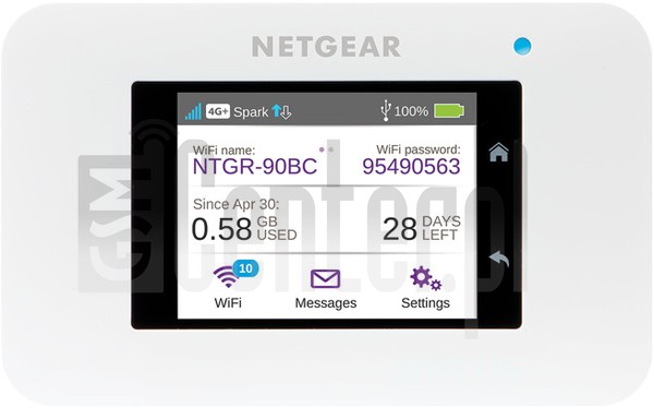 Verificación del IMEI  NETGEAR AC800S Spark en imei.info