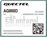 Pemeriksaan IMEI QUECTEL AG800D-CN di imei.info