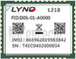 Проверка IMEI LYNQ L218 на imei.info