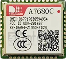 Skontrolujte IMEI SIMCOM A7680C na imei.info