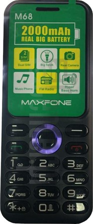 Controllo IMEI MAXFONE M68 su imei.info