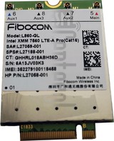 imei.info에 대한 IMEI 확인 FIBOCOM L860-GL-16