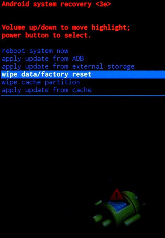 Reset factory mode. Reset factory mode