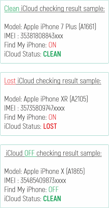 Find My iPhone & iCloud Status - IMEI.info